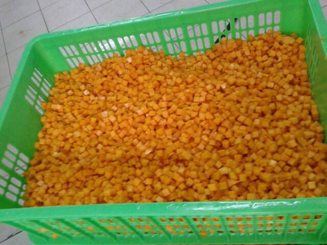 Máy cắt củ quả dạng hạt lựu